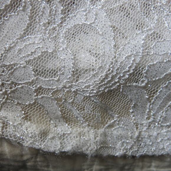 City Triangles Formal Prom Evening Gown Dress Size 7 Lace Sparkles Pink Blush - Picture 6 of 7